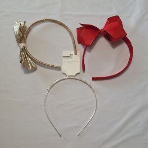 Copper Key Gold, Red, and Silver Headband Set
